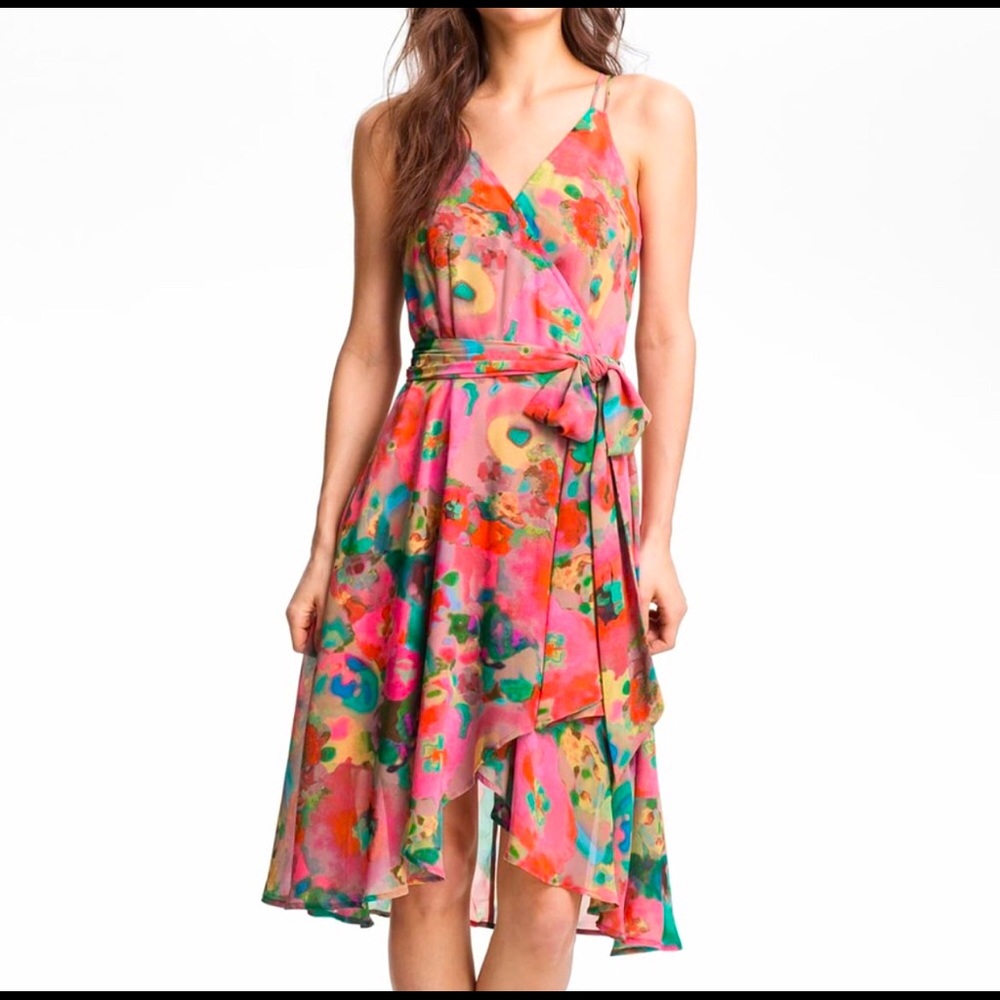BB Dakota floral wrap dress